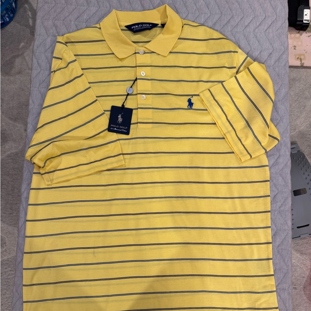 Polo Ralph Lauren Yellow Striped Polo Shirt